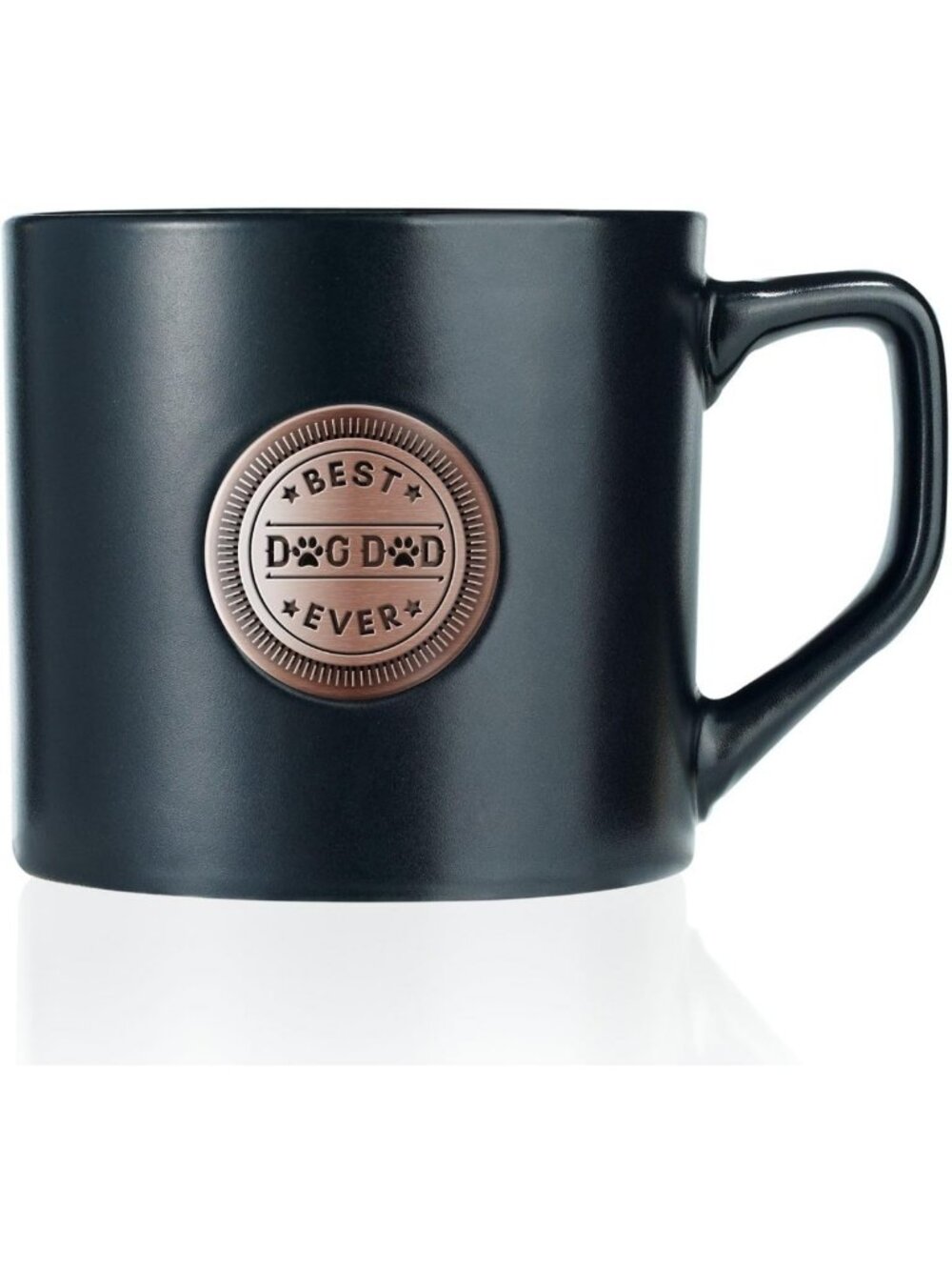 Best Dog Dad Ever Coffee Mug for Men, 15oz Ceramic Gift for Dog Lovers - Black